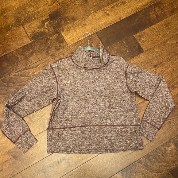 Lululemon Mock Neck Pullover/ Heathered Savannah/ Size 6 - Picture 2 of 7